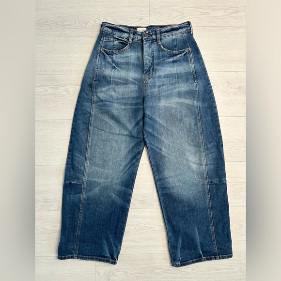 Pilcro Anthropologie The Kenna Mid Rise Heritage Barrel Jeans Womens Size 27 - Picture 4 of 8